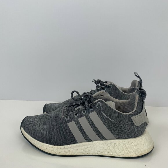 Adidas NMD R2 Shoes Mens Size 9 Grey White Running - Picture 1 of 6